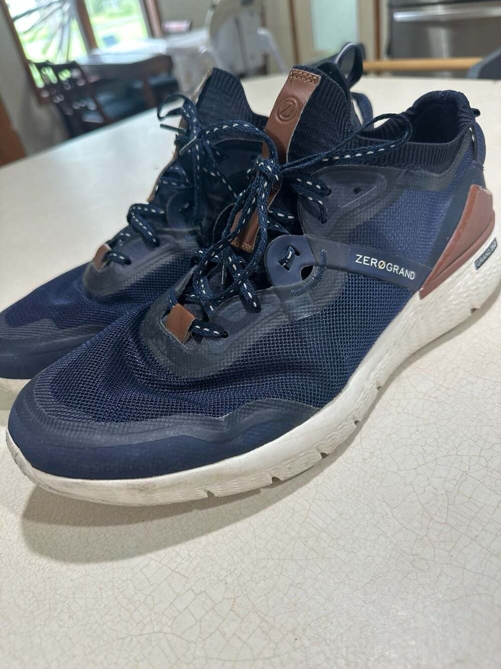 Cole Haan ZeroGrand Overtake Runner Navy Blue Sneakers size 13